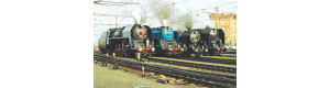 Pohlednice, Parní lokomotivy na zátěžové zkoušce mostu, Praha hl. n., Letohradský železniční klub 02-2007